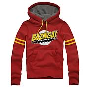 Big Bang Theory Comic Lightning Bolts Bazinga Hoodie